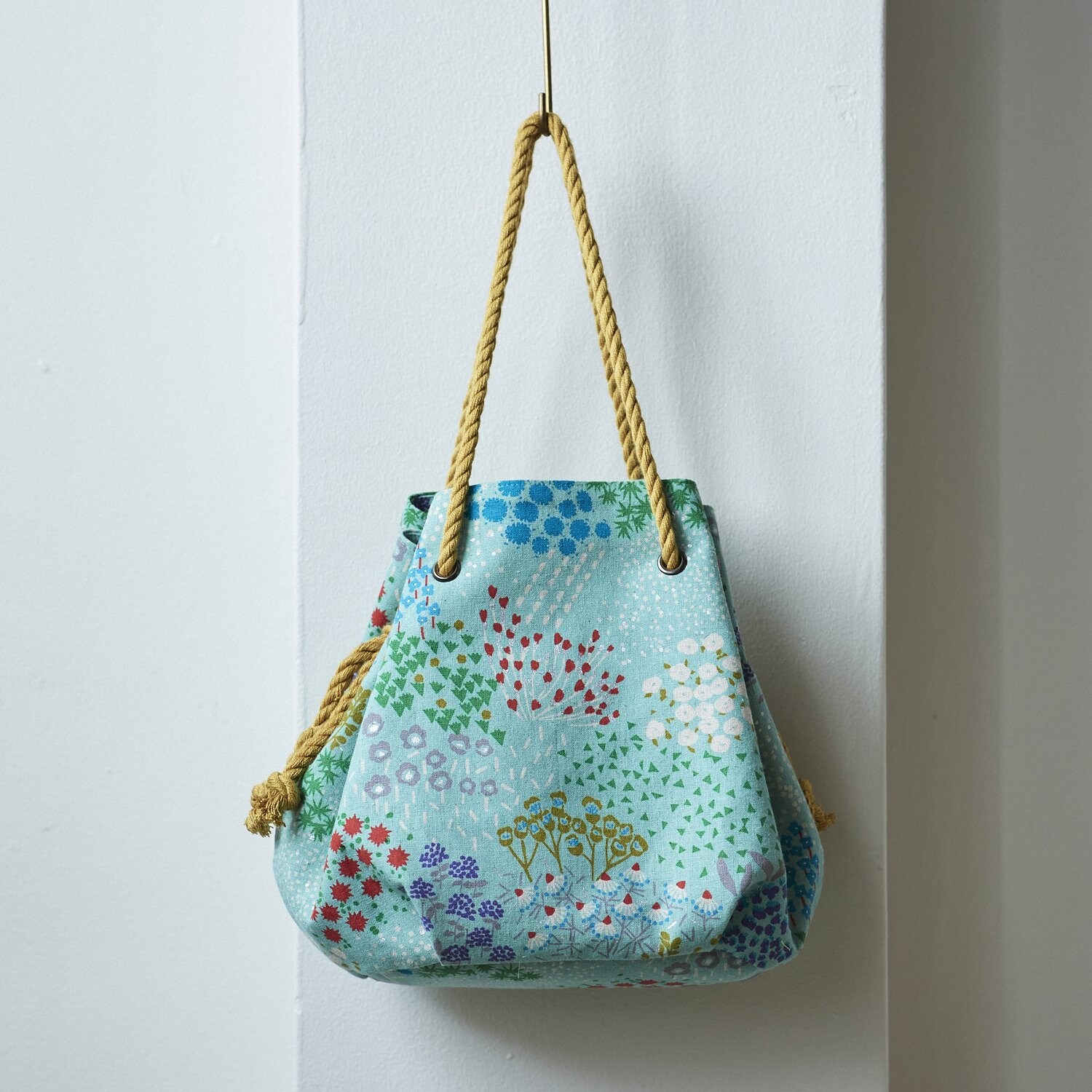 Japanese Bag Pattern ~ Echino Bag Pattern 496 ~ Drawstring