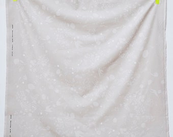 Nani IRO AW 2020 Jardin II ~ C Branco ~ Tecido de veludo cotelê ~ Tecido de algodão ~ Tecido japonês Kokka ~ Naomi Ito ~ Tecido floral ~ Tecido de vestuário