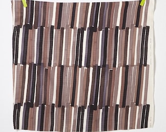 nani IRO GRACE ~ nani IRO 2023 ~ C Brown ~ Organic Double Gauze ~ Kokka Japanese Fabric ~ Apparel Fabrics ~ Stripes Fabric ~ Quilting ~ 50cm