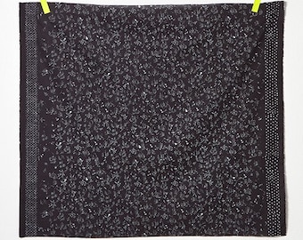 nani IRO Bear Fruits ~ nani IRO 2023 ~ E Black ~ Organic Lawn ~ Kokka Japanese Fabric ~ Flora Fabric ~ Apparel Fabrics ~ Quilting ~ 50cm
