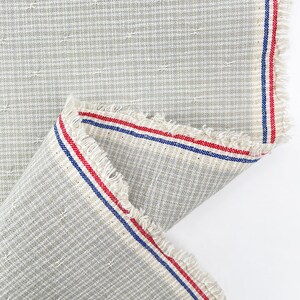 Textile Pantry by Junko Matsuda ~ Mini Dobby Stars ~ C Light Grey ~ Yarn-Dyed Fabric ~ Japanese Fabric ~ Patchwork Fabric ~ Quilting Cotton