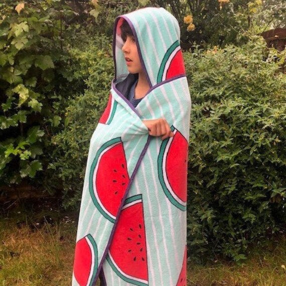 large hooded beach towel