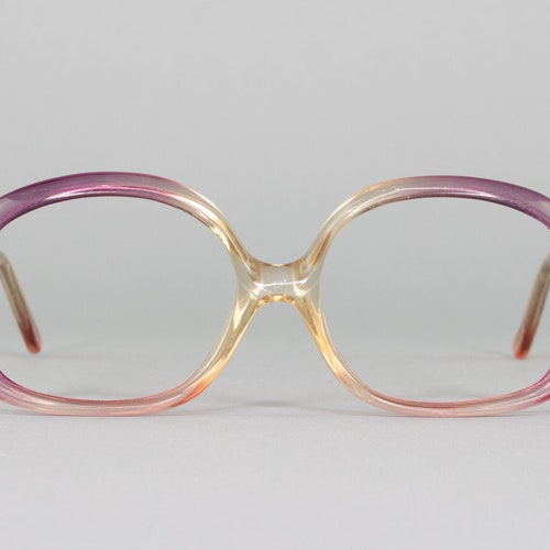 Vintage Eyeglasses Brown 70s Glasses 1970s Oversized Etsy