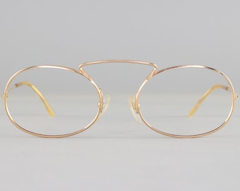 Vintage Eyeglasses | 60s Glasses Frames | Gold Wire Eyeglass Frame | Deadstock Eyewear - Essel