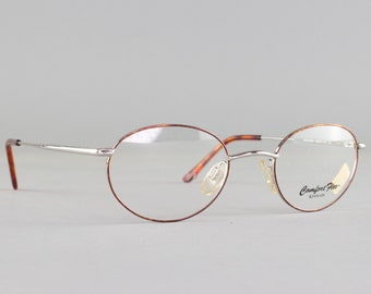 90s Glasses | 1990s Vintage Eyeglasses | Oval Eyeglass Frame  | Deadstock Eyewear - Jared Flex