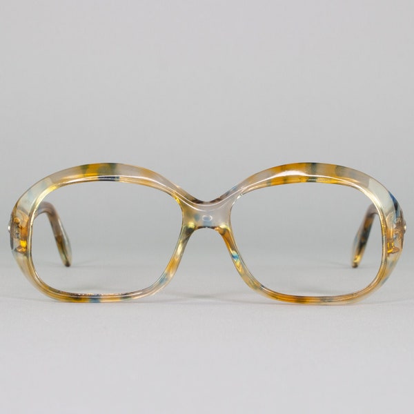 Occhiali anni '70 / Occhiali ovali vintage / Montature anni 1970 / Montatura trasparente per occhiali / Deadstock Eyewear - Colorado