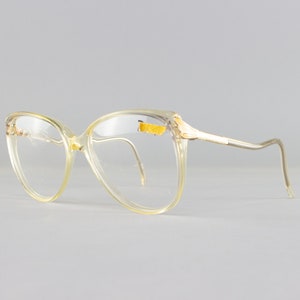 1980s Vintage Eyeglass Frame | 80s Glasses | Clear Eyeglasses | Deadstock Eyewear - Annette