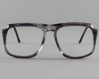 80s Vintage Glasses | Clear Smoky Gray Eyeglasses | 1980s Eyeglass Frame - Peninsula 3