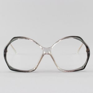 Vintage Glasses | Round 80s Eyeglasses | Gray Eyeglass Frame | 1980s Aesthetic - Veracruz No. 3