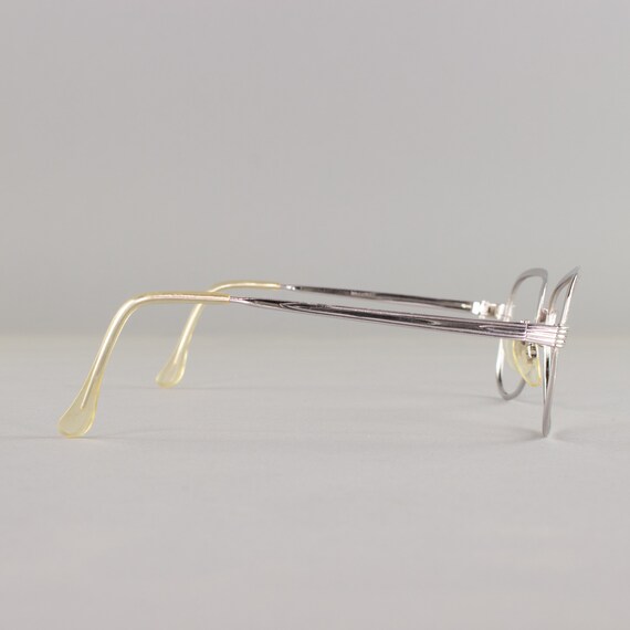 Silver Aviator Eyeglasses | 70s Vintage Glasses F… - image 4