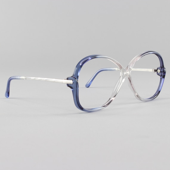 80s Eyeglasses | Vintage Glasses | Clear Blue Eye… - image 2