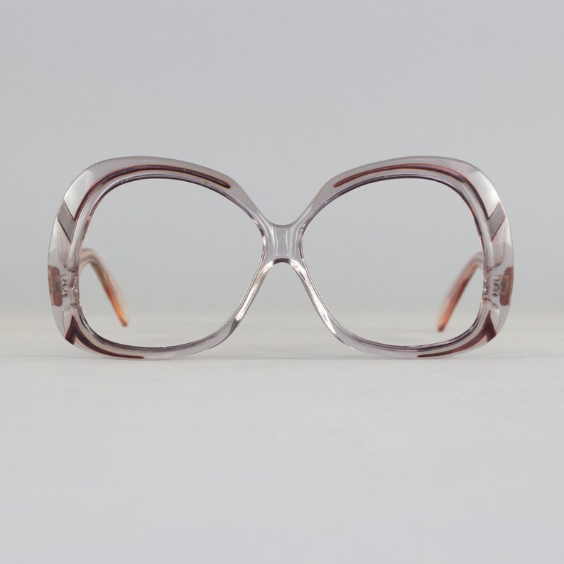 70s Glasses Oversized Vintage Eyeglasses 1970s Eyeglass Frames WOF1030 image 1