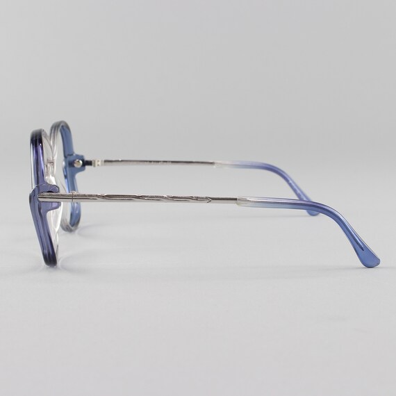 80s Eyeglasses | Vintage Glasses | Clear Blue Eye… - image 4