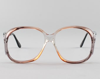 Vintage 70s Glasses | Oversized Eyeglasses | Brown 1970s Glasses Frames | Deadstock Eyewear - Winnie 2