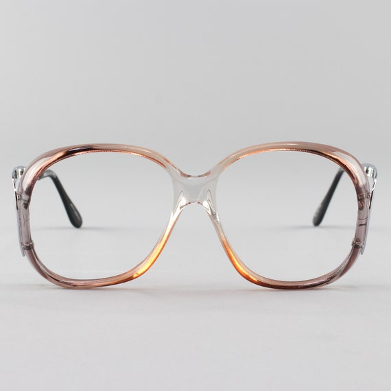 Vintage 70s Glasses | Oversized Eyeglasses | Brown