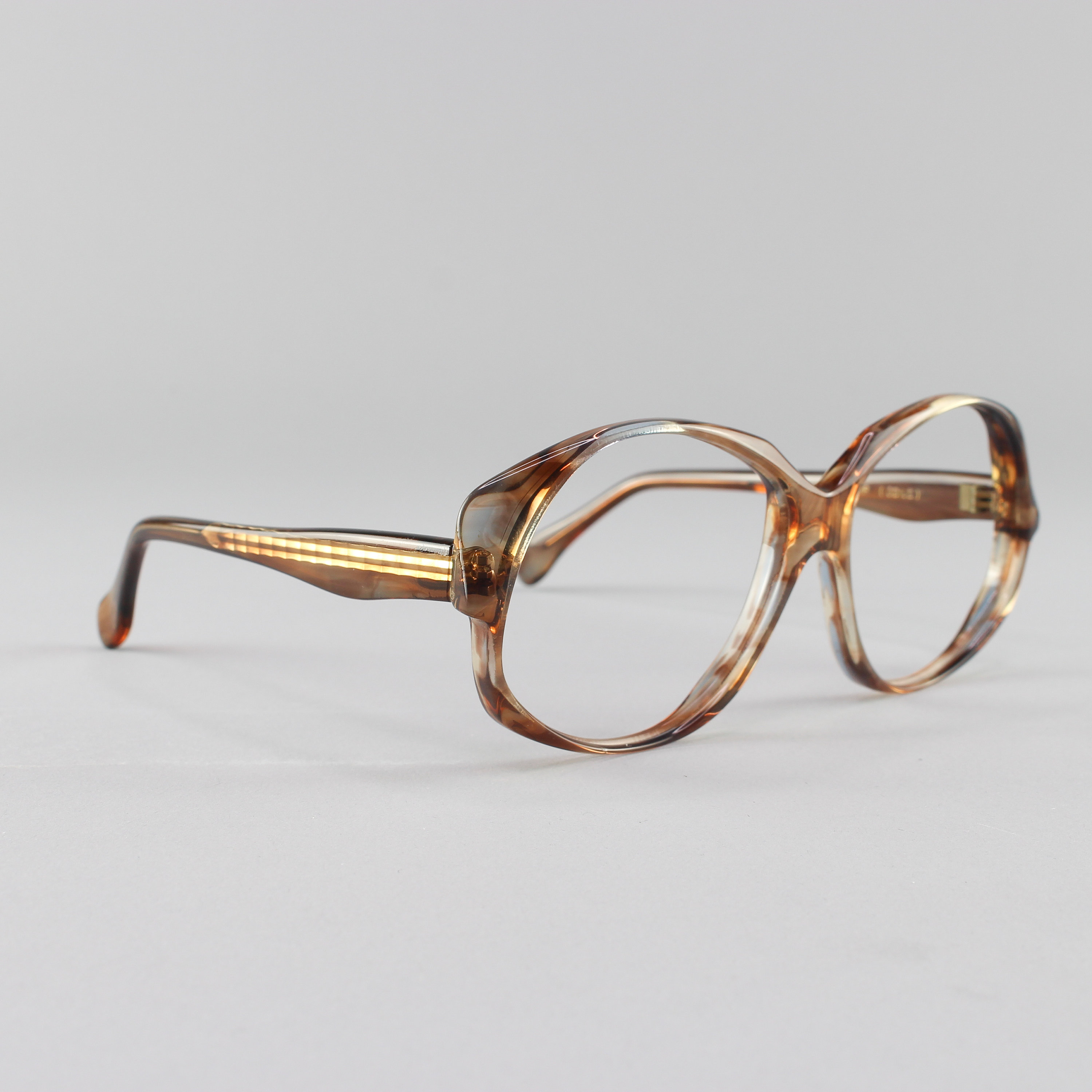 Oro luoem Vintage redondas gafas claras lente gafas sin grosor Unisex 