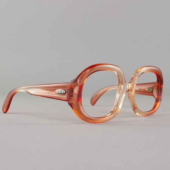 70s Eyeglasses Oversized Vintage Glasses  Round Eyeglass - Etsy