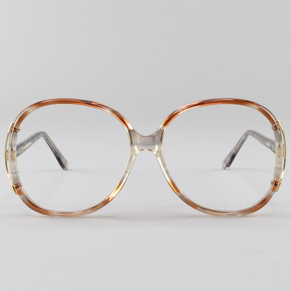 Vintage 80s Glasses | Oversized Eyeglasses | Roun… - image 1