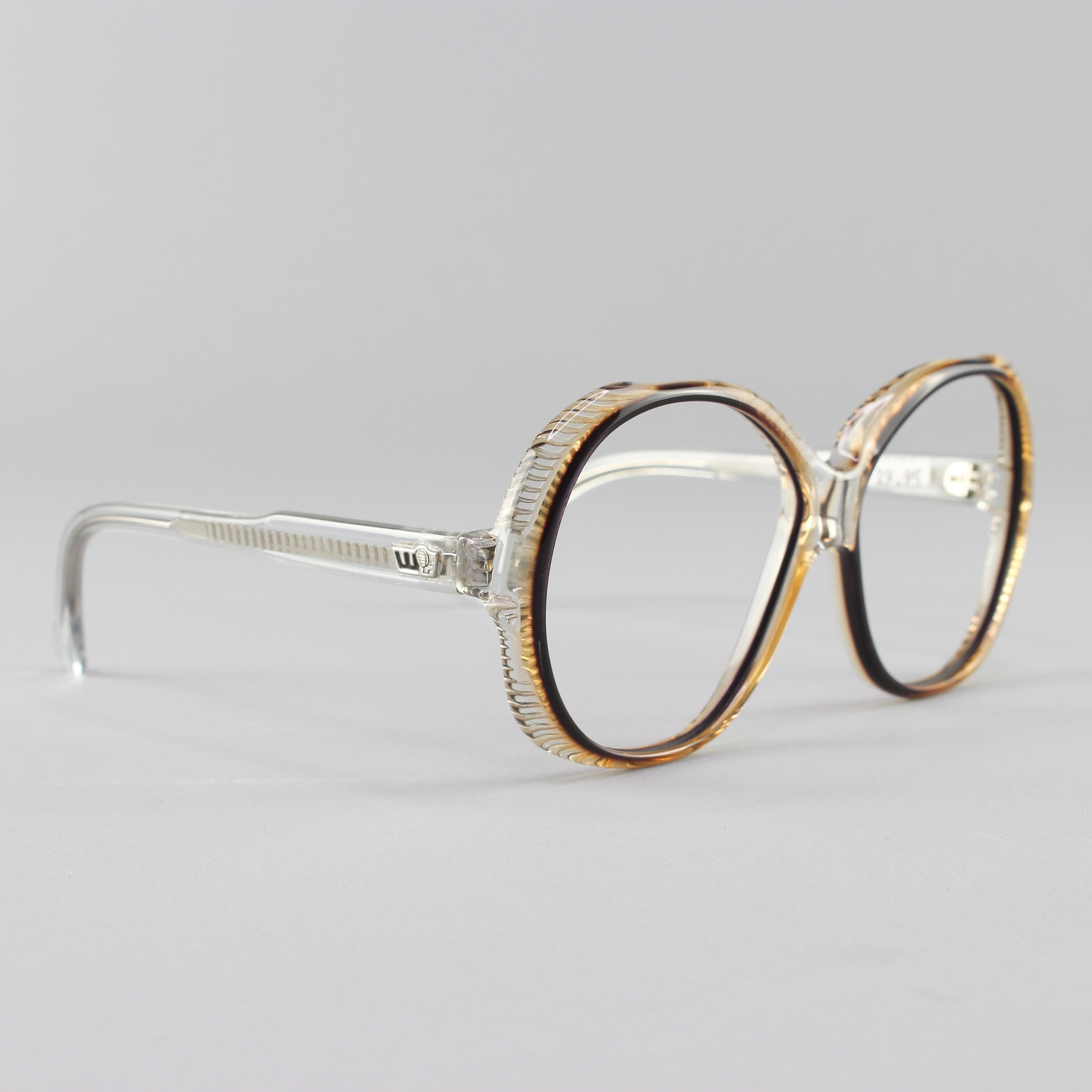 Vintage Eyeglasses Oversized Round 70s Glasses 1970s Eyeglass Frame