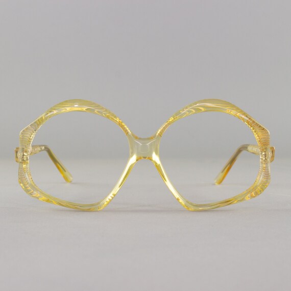 1970s Vintage Eyeglasses  Oversized 70s Glasses  Clear - Etsy