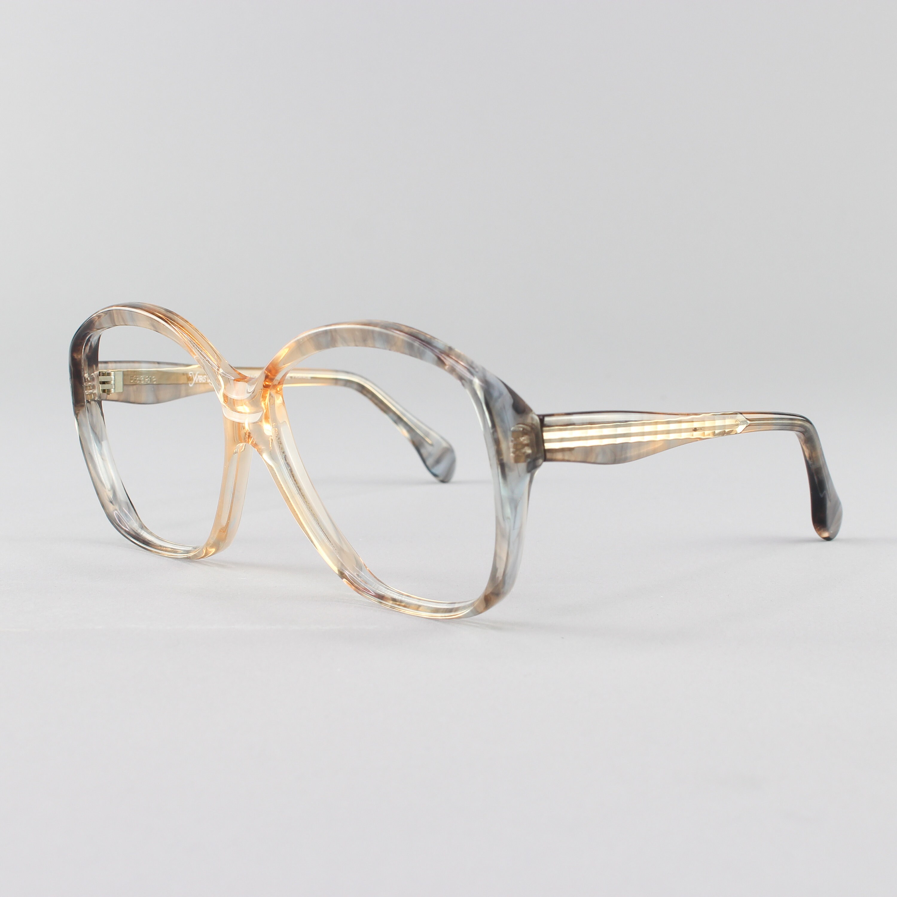 Vintage Eyeglasses 80s Glasses 1980s Oversized Round Eyeglass Frame