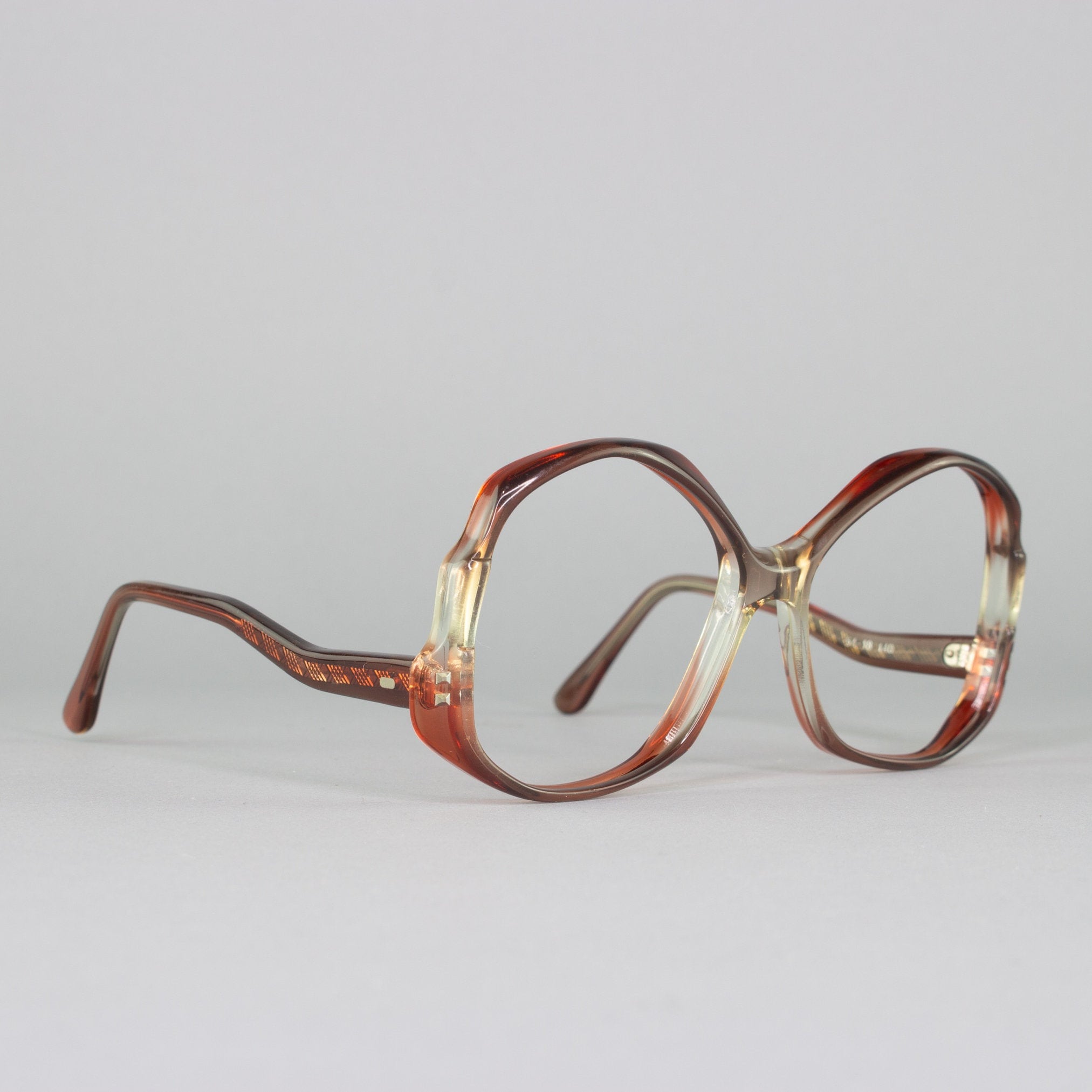 Vintage Eyeglasses 70s Glasses 1970s Eyeglass Frame Round