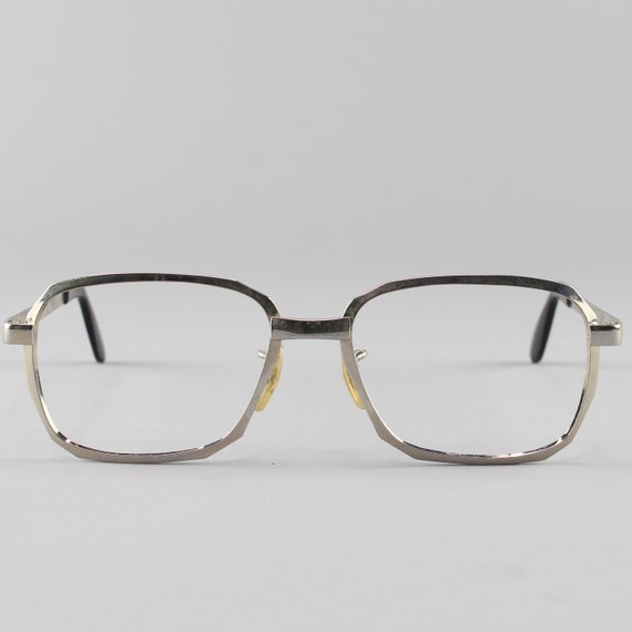 70s Glasses Frames | Vintage Eyeglasses | Silver … - image 2