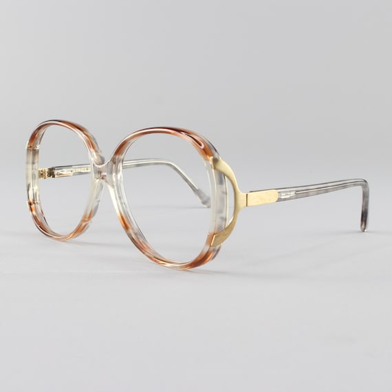 Vintage 80s Glasses | Oversized Eyeglasses | Roun… - image 3