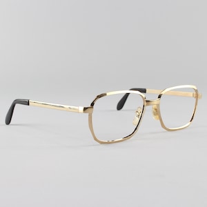 Vintage Eyeglasses 70s Gold Glasses Frames Vintage Deadstock Made in USA - Hipster Gold