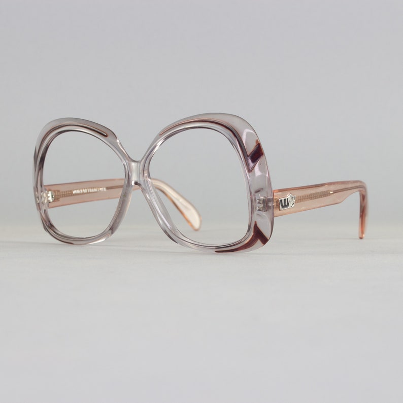 70s Glasses Oversized Vintage Eyeglasses 1970s Eyeglass Frames WOF1030 image 3