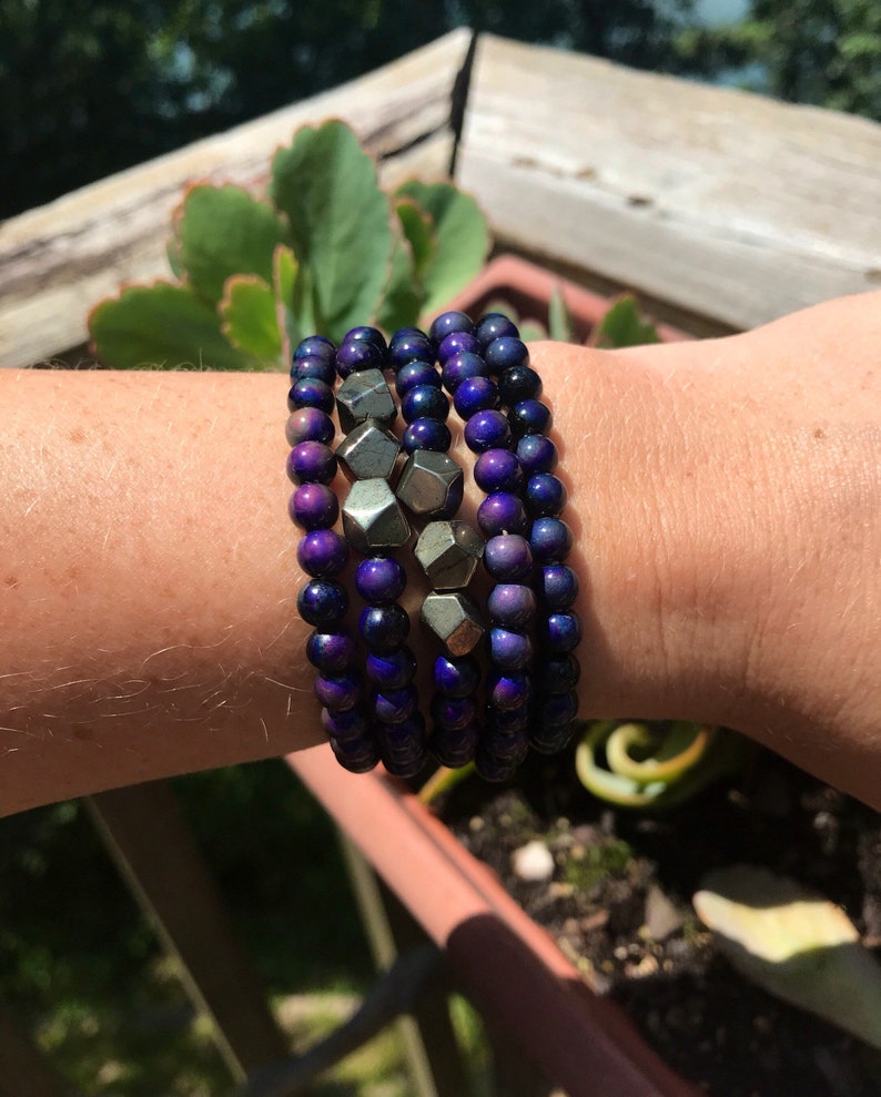 Mood Bracelet Mood Bead Bracelet Gemstone Mood Bracelet Etsy