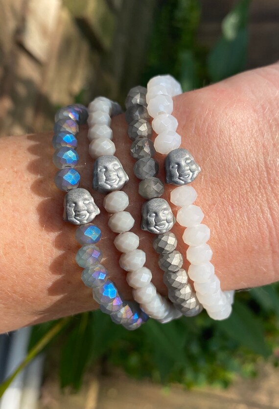 Buddha Bracelet Lucky Happy Buddha Stretchy Bracelet Gemstone