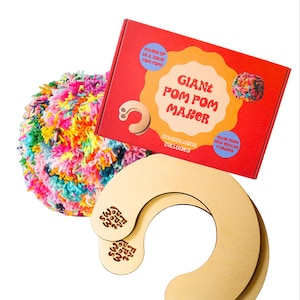 Riesen Pom Pom Maker & Anleitung - 28 cm Fat Pom Poms - Das Original