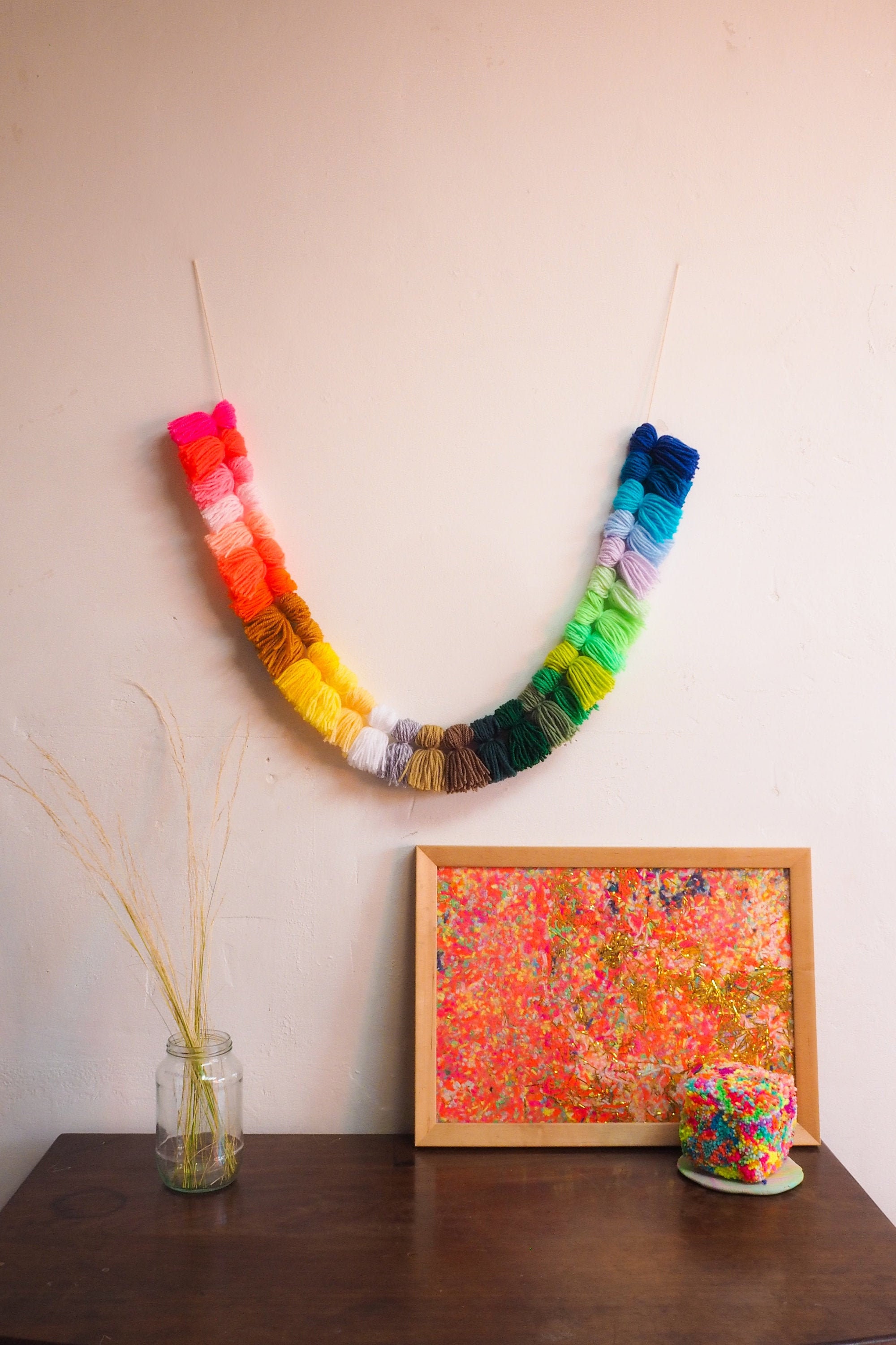 Guirlande Unique de Gland d'arc-En-Ciel - Vegan Friendly -