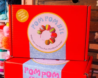 Pom Pom Headband DIY Kit Christmas Craft Fall Festive Decor Gifts