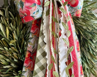 Peach Orchard Ribbon Bundle with a Bow