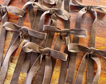 Dark Brown Tree Bows (pack of 10)