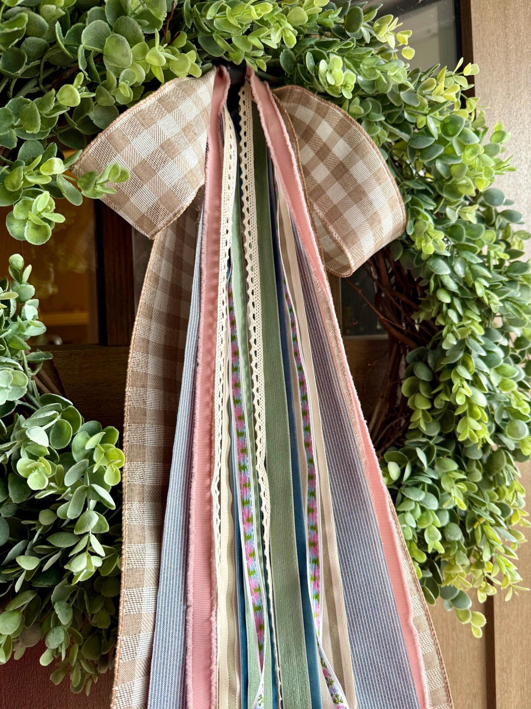 Rustic Picture Rods With Ribbon Everyday Antique Ribbon Bundle With a Bow - Etsy