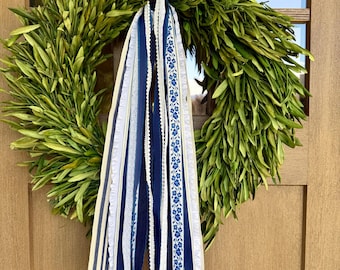 Everyday Blues Ribbon Bundle with a Clip - 24” long