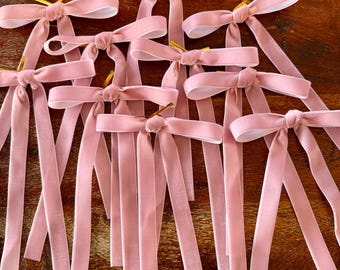 Antique Pink Tree Bows (pack of 10)