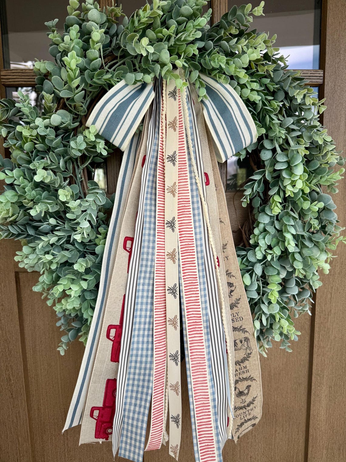 Country Farmhouse/farm Animals Ribbon Bundle Wreath Bow With a Clip ...