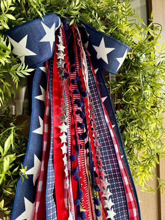 4th of July Ribbon Bundle with a Bow