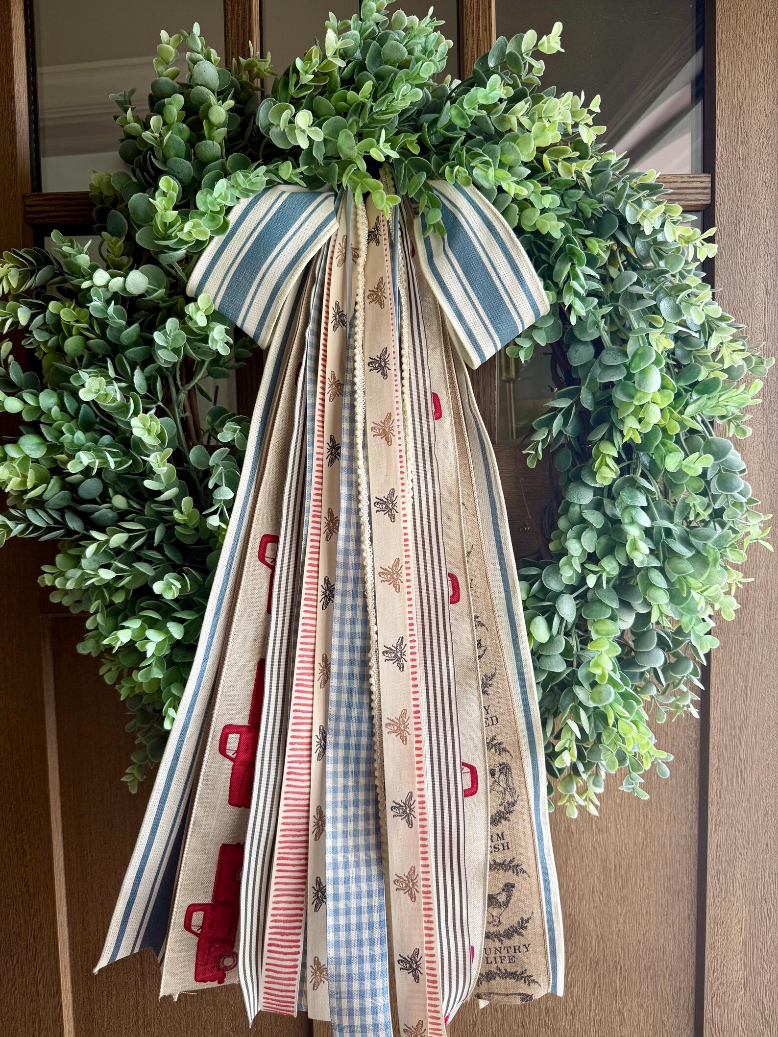 Country Farmhouse/farm Animals Ribbon Bundle Wreath Bow With a Clip ...