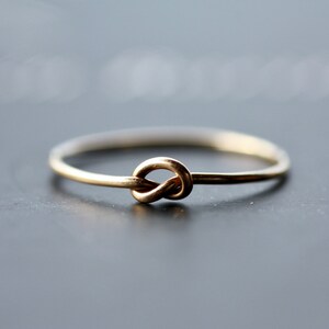 KNOT Gold RING / teacher appreciation gift / Solid Gold Hercules knot Wedding Ring for Women / Minimal Stacking Band / Mothers day gifts