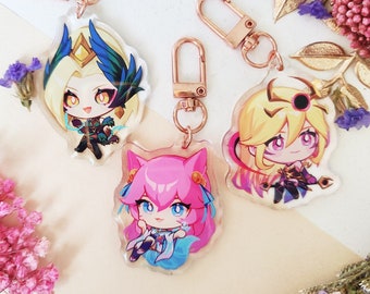 LoL Keychains | Zyra Lux Ahri