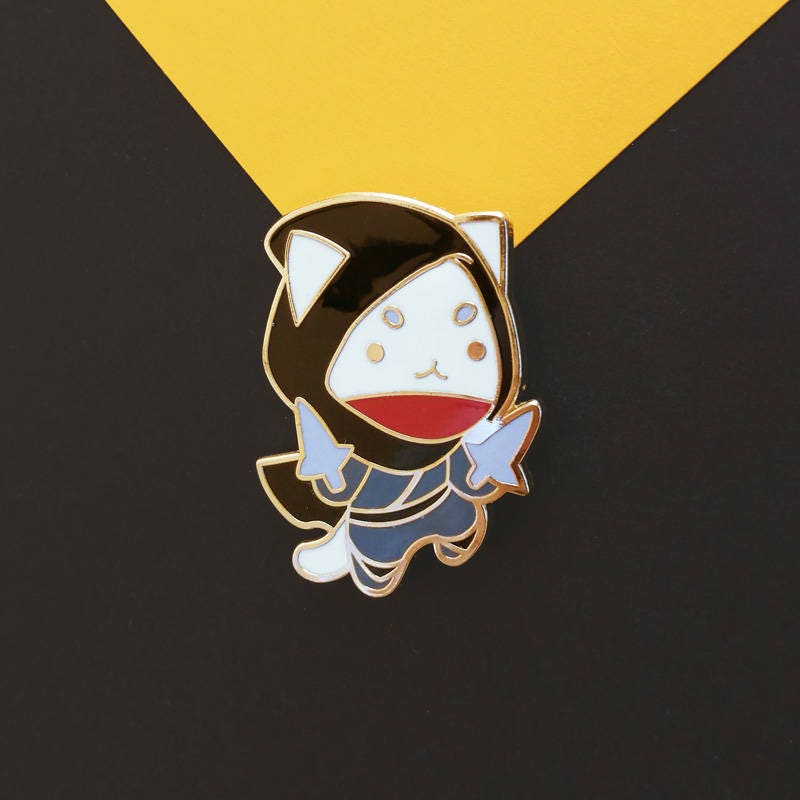 Rogue Cat Enamel Pin - Etsy