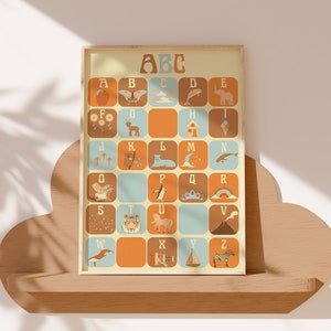 Cubo ABC A3 naranja