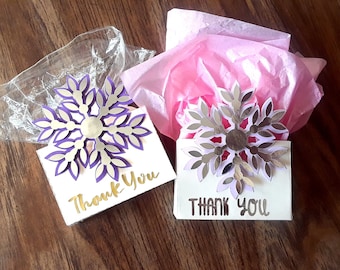 Snowflake Loot Box - Frozen Inspired Party Favours - Personalized Favour Bags