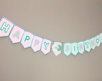 Frozen Birthday Girlande: Personalisierte Schneeflocke Party Dekoration