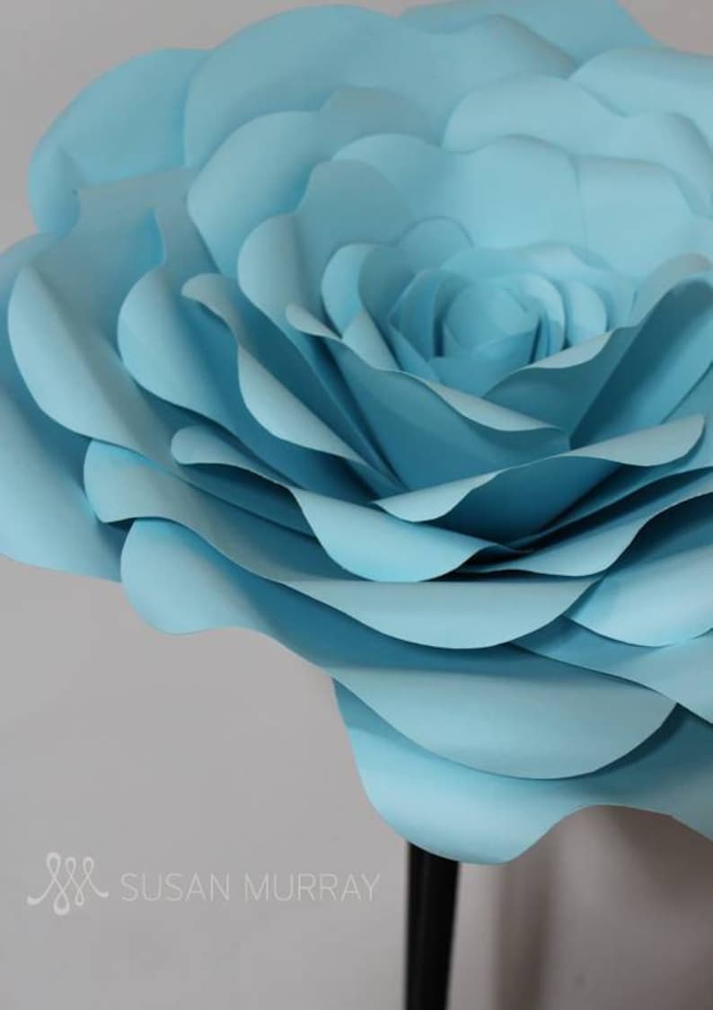 Giant Paper Flower Rose Bouquet Stemmed Flower Decoration Etsy